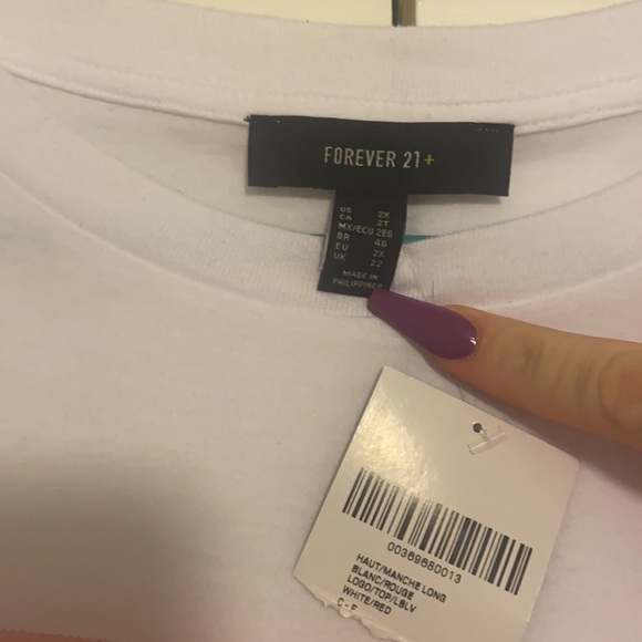 forever 21 crop top long sleeve - Picture 3 of 3